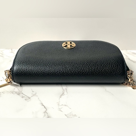 ❌SOLD❌ New Tory Burch Pebbled Leather Crossbody Bag Black - Picture 6 of 11